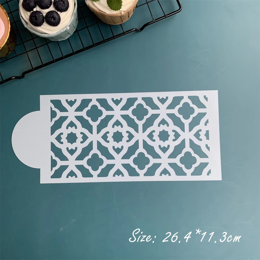 10 pcs-set Lace Border Cake Stencil