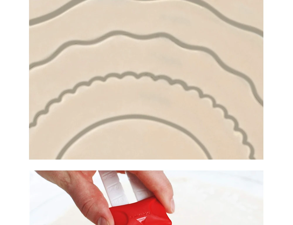 Decorative Pie Crust Cutters Pie  with 4 Edge Designs