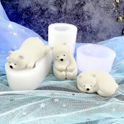 new polar bear silicone mold