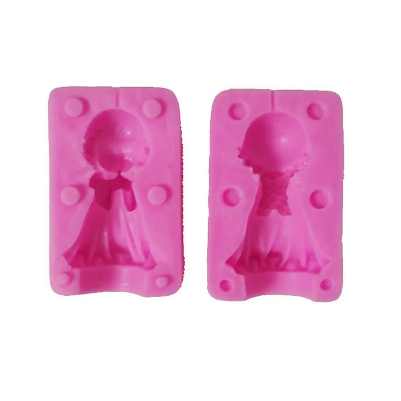 Girl Angel Shape Candle Mold 3d fondant silicone molds for cake decorating Bakeware  Kitchen  ADD09