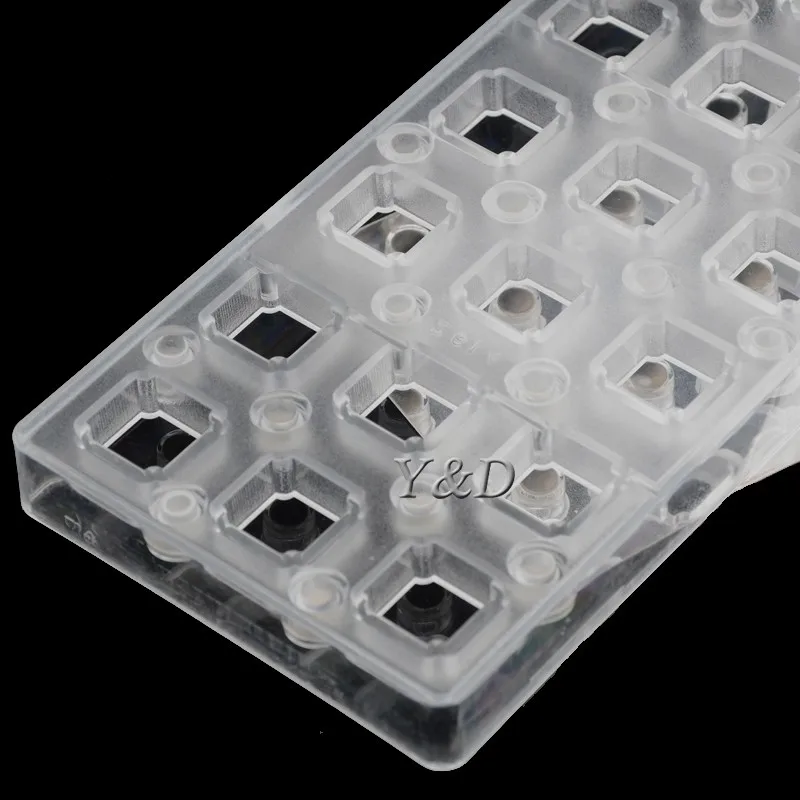 Square Transparent Magnetic Polycarbonate PC  Chocolate Cake Molds Transfer  Magnet Board  Sheets Mould With Mirror Steel Plate