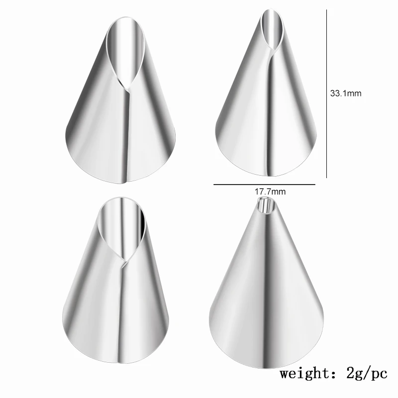 Icing Piping Nozzles Sets Stainless Steel