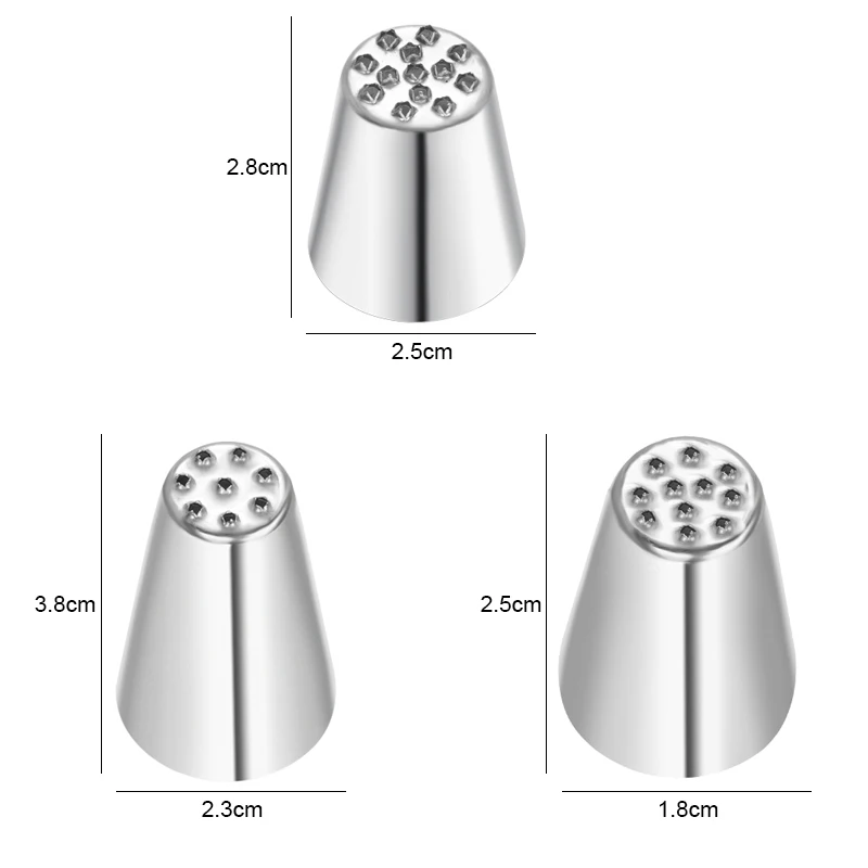 Icing Piping Nozzles Sets Stainless Steel