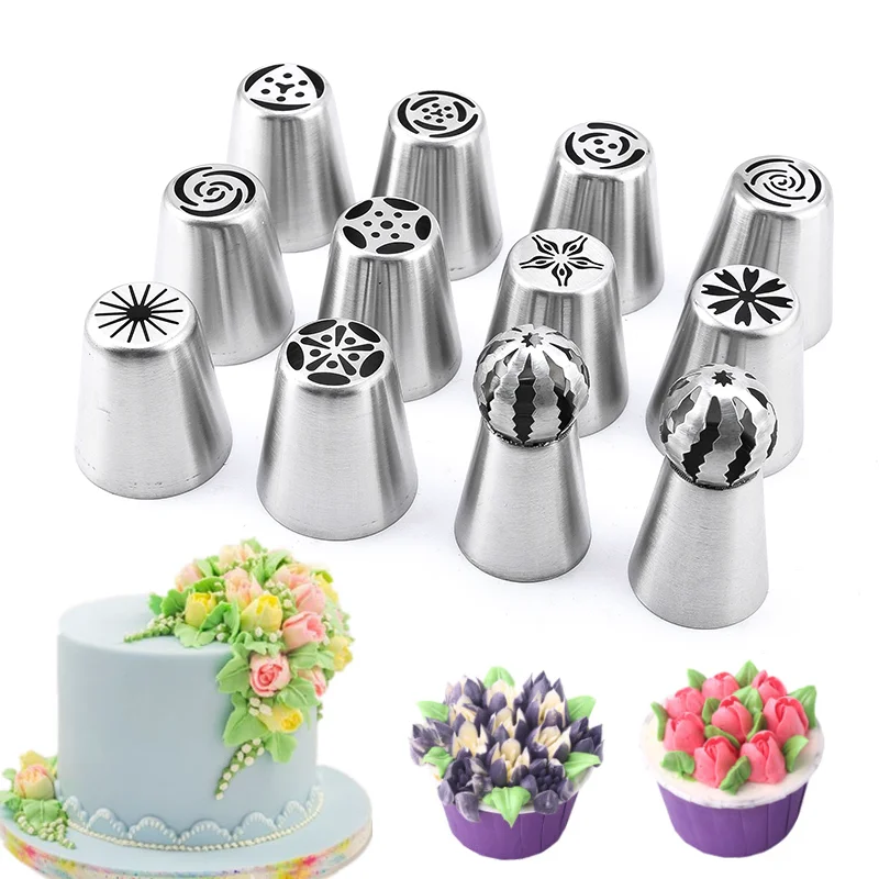 Icing Piping Nozzles Sets Stainless Steel