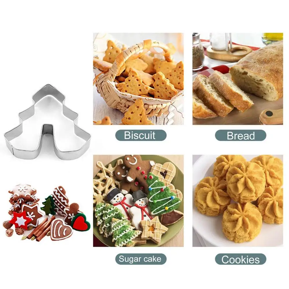 Gingerbread Christmas scene cookie cutters