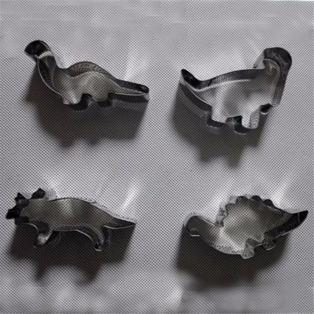 4Pcs/Set Stainless Steel Dinosaur Cookie Cutter aeProduct.getSubject()