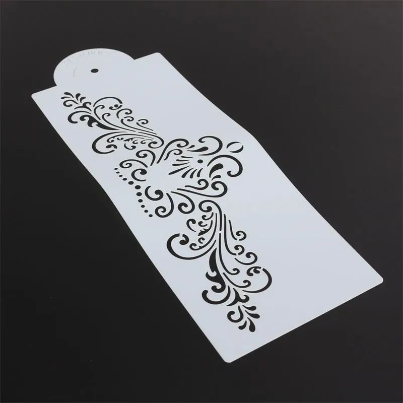 tool 1PC Baking Kitchen Accessories Flower Fondant Decorating Tools Cake Stencil Template Mold pad Bakeware