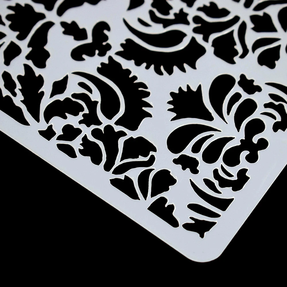 Flower Lace Border Decoration Cake Stencil