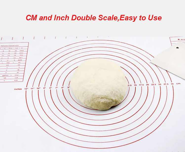60*40CM Non-Stick Silicone Baking Mat Pad Baking Sheet Glass Fiber Rolling Dough Mat
