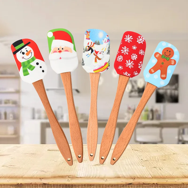 Christmas Cream Creative Pattern Butter Spatula