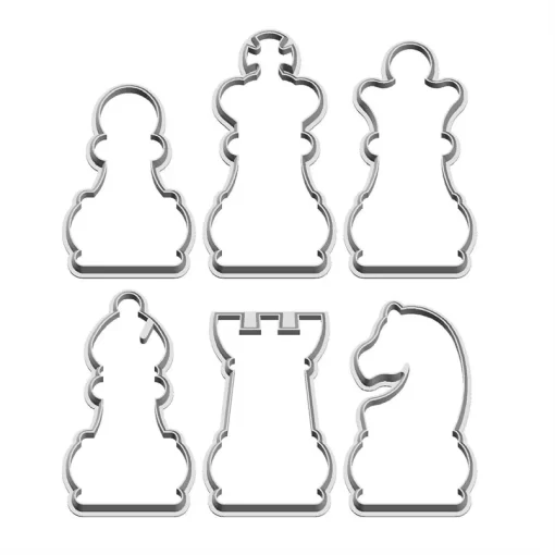 international chess,3d plastic cookie cutter