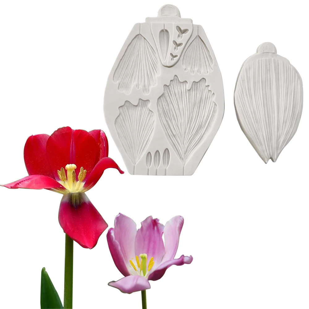 Peony and Tulip Peony Flower Petal Cake Decorating Tool