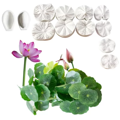 NEW Lotus Leaf Silicone Mold 2pcs