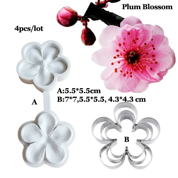 Cherry Plum Petal Veiner Silicone Mould Cherry Plum Petal Veiner Silicone Mould