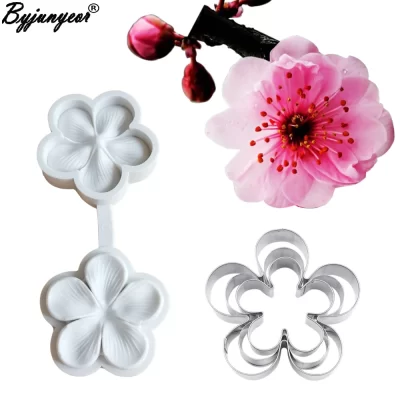 Cherry Plum Petal Veiner Silicone Mould