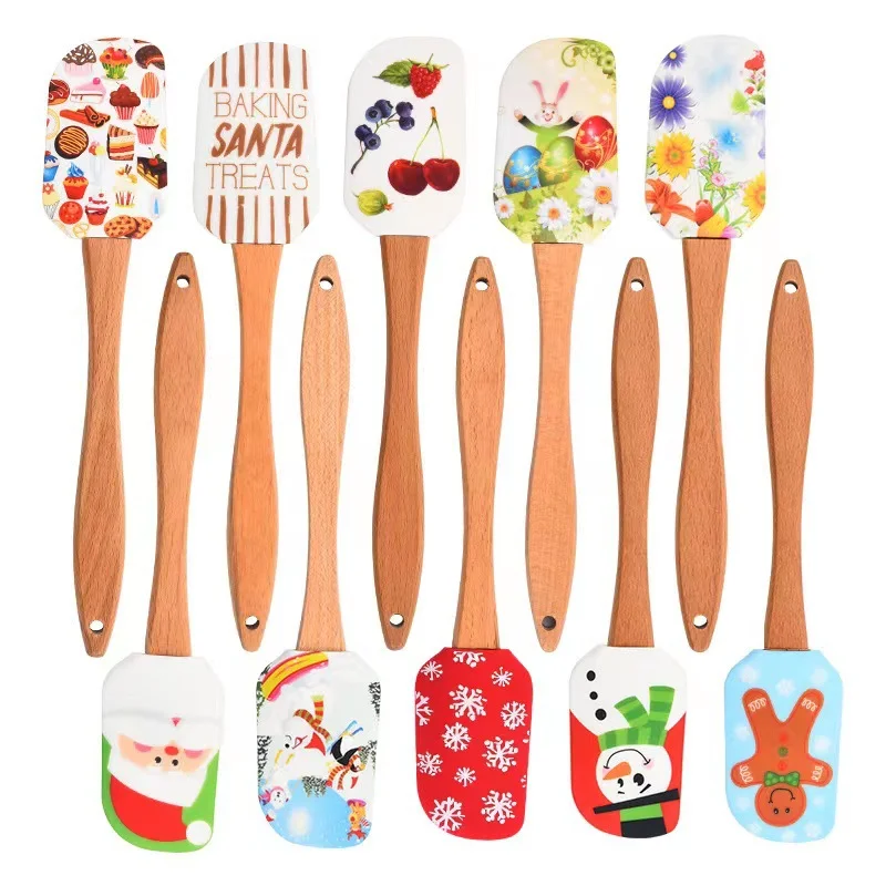 Christmas Cream Creative Pattern Butter Spatula