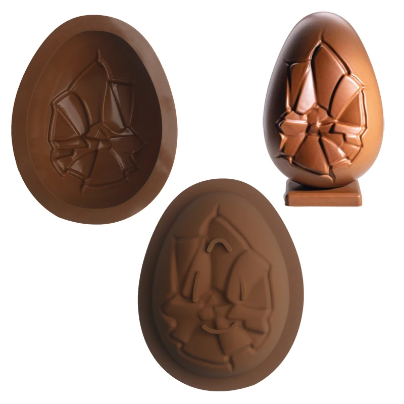 Large 3D  Easter Eggs Chocolate Silicone Molds