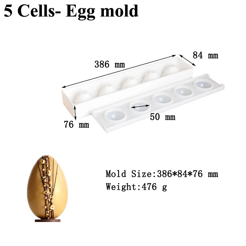 5 Cells-Egg mold