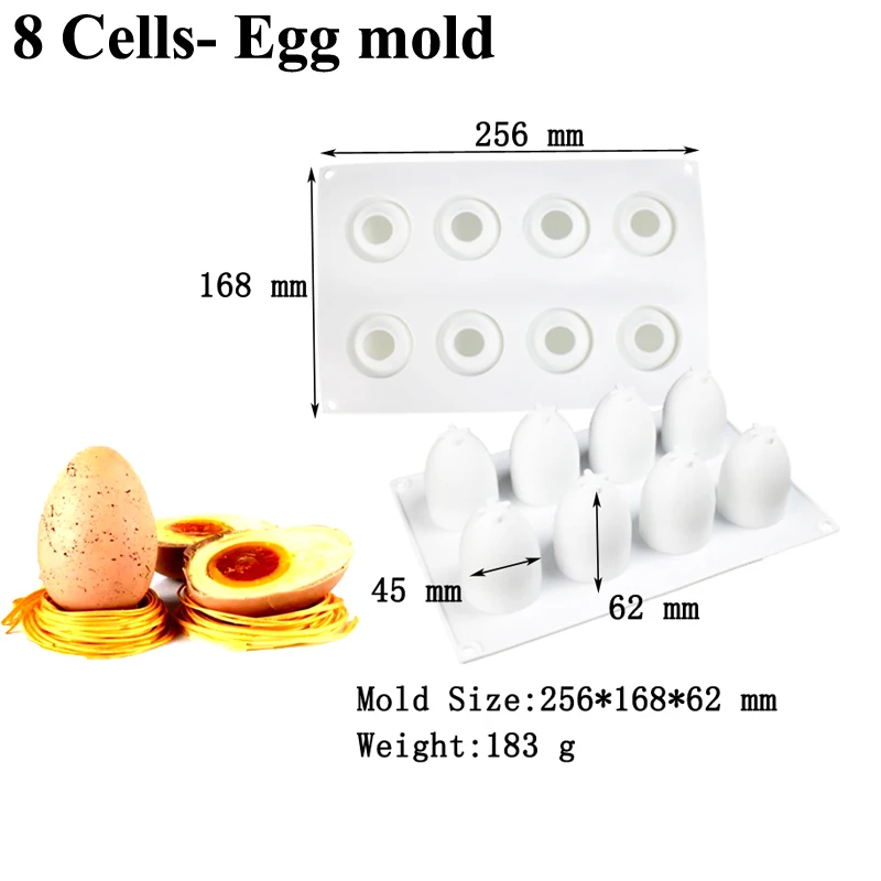 8 Cells-Egg mold