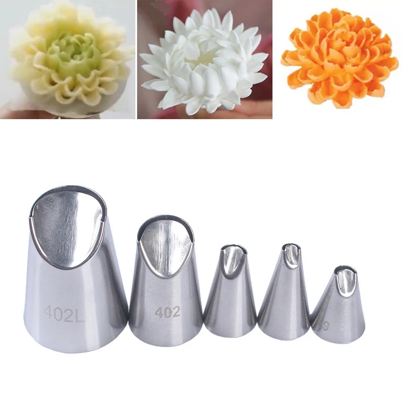 Chrysanthemum Nozzle Icing Piping 1/5Pcs