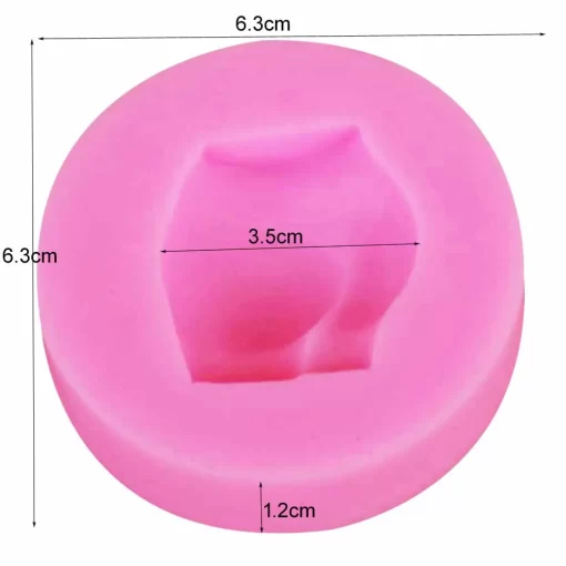 butt shape silicone mold