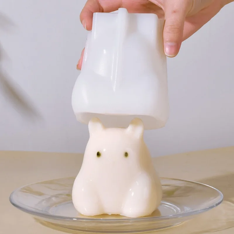 Silicone Milk Pudding Molds Cute Dog-Cat