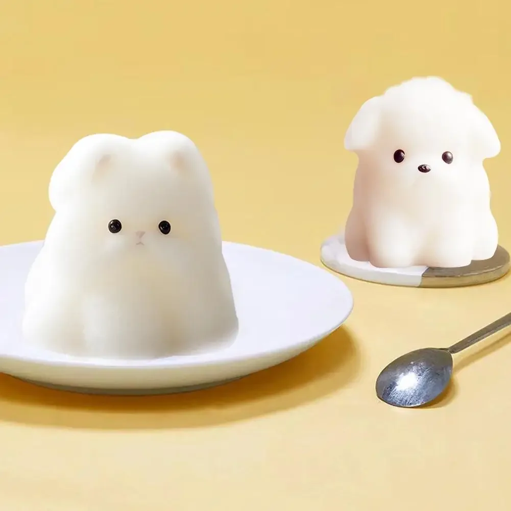 Silicone Milk Pudding Molds Cute Dog-Cat