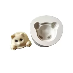 Cute cat head shape Marshmallow silicone mold