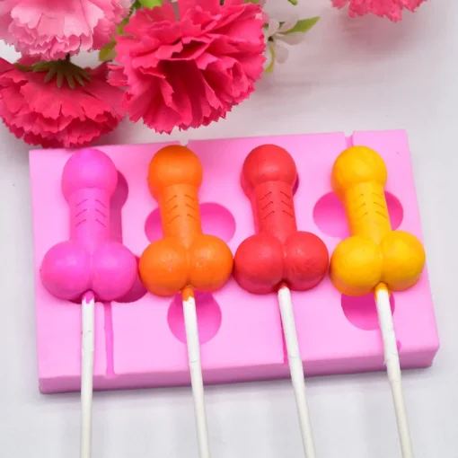 adult shape lollipop silicone mold