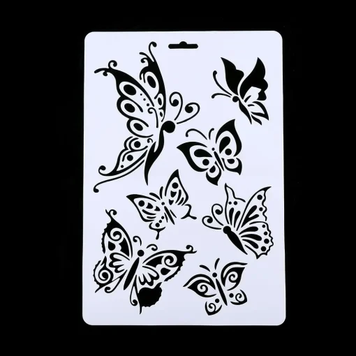 butterfly layering stencils