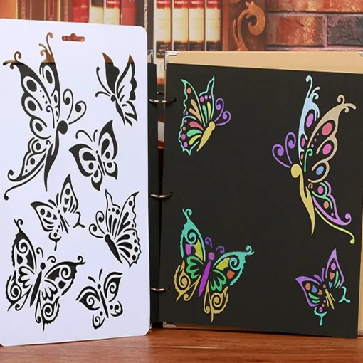 butterfly layering stencils