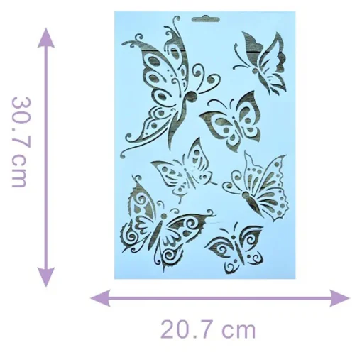 butterfly layering stencils