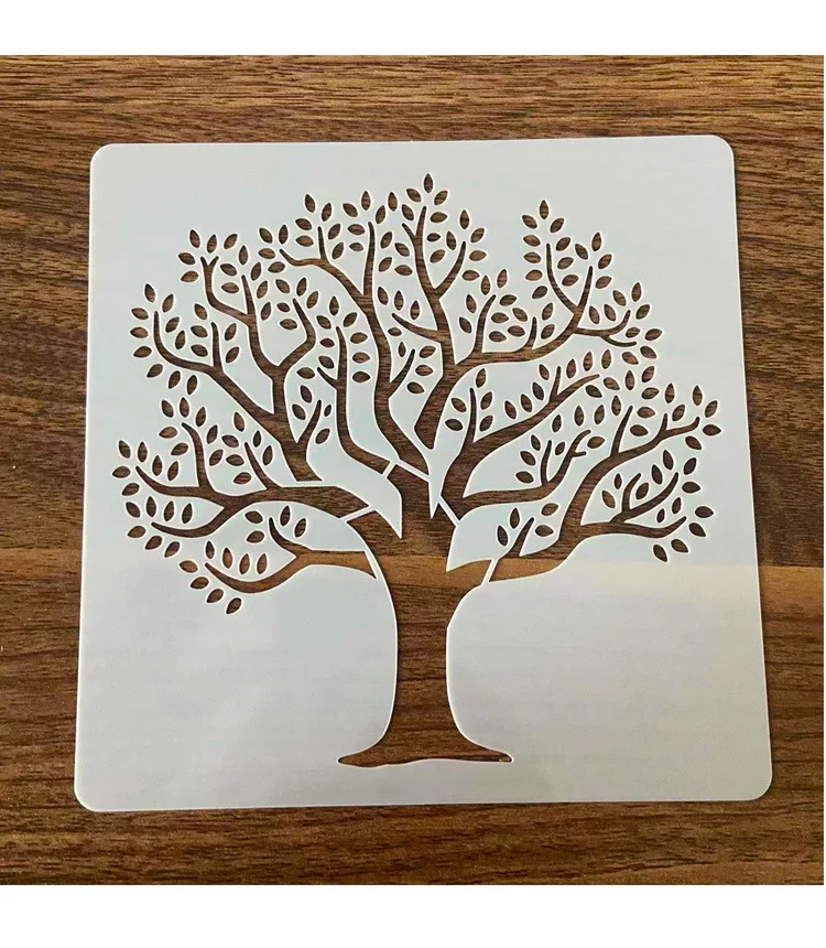 Life Tree Layering Stencils 12Pcs-Lot 15cm