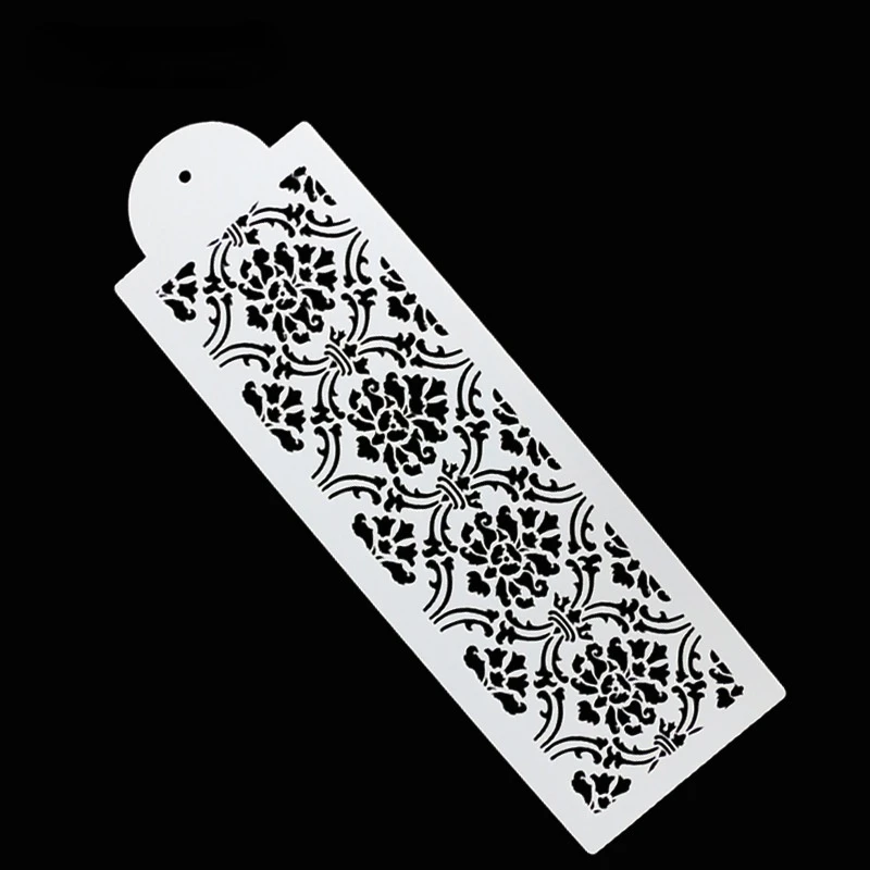 Cake Decorating Tool Damask Lace Border Cake Side Stencil