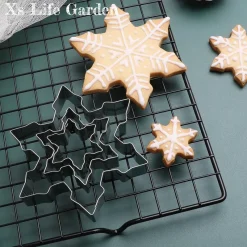 snowflake cookie cutter food grade stainless steel