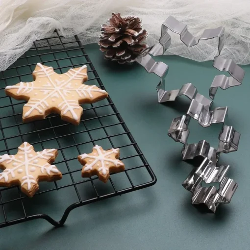 snowflake cookie cutter food grade stainless steel