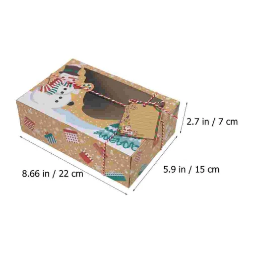 kraft paper gingerbread packing gift storage sweet cookie