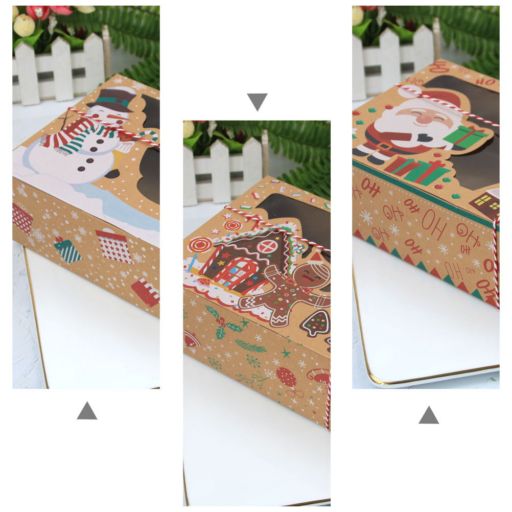 Kraft Paper Gingerbread Packing Gift Storage Sweet Cookie