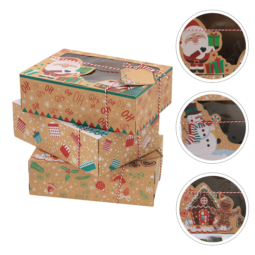 Kraft Paper Gingerbread Packing Gift Storage Sweet Cookie