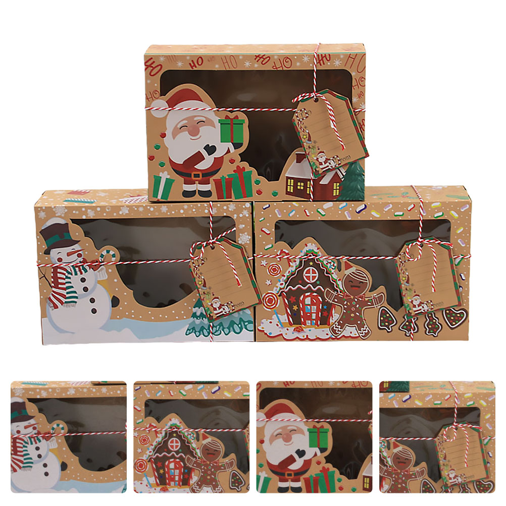 Kraft Paper Gingerbread Packing Gift Storage Sweet Cookie