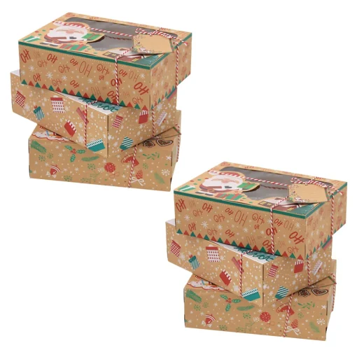 kraft paper gingerbread packing gift storage sweet cookie