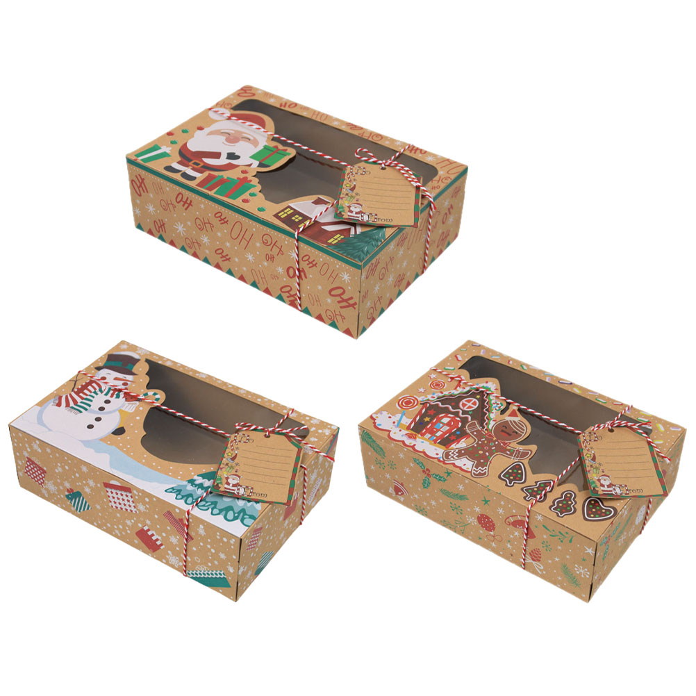 Kraft Paper Gingerbread Packing Gift Storage Sweet Cookie