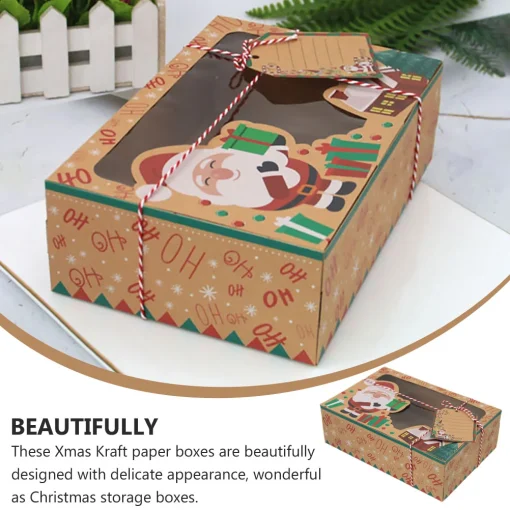 kraft paper gingerbread packing gift storage sweet cookie