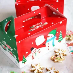 christmas box storage gingerbread cookie