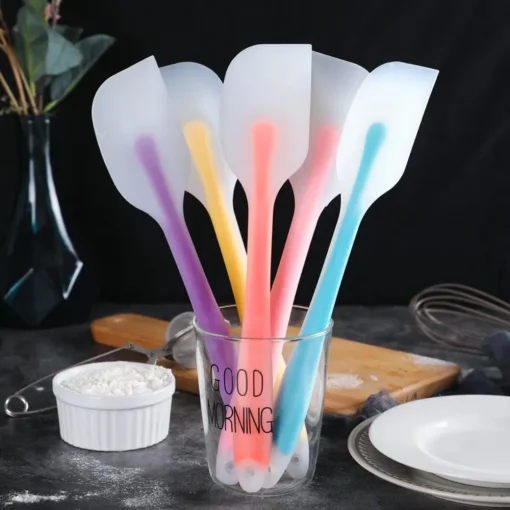 translucent silicone spatula