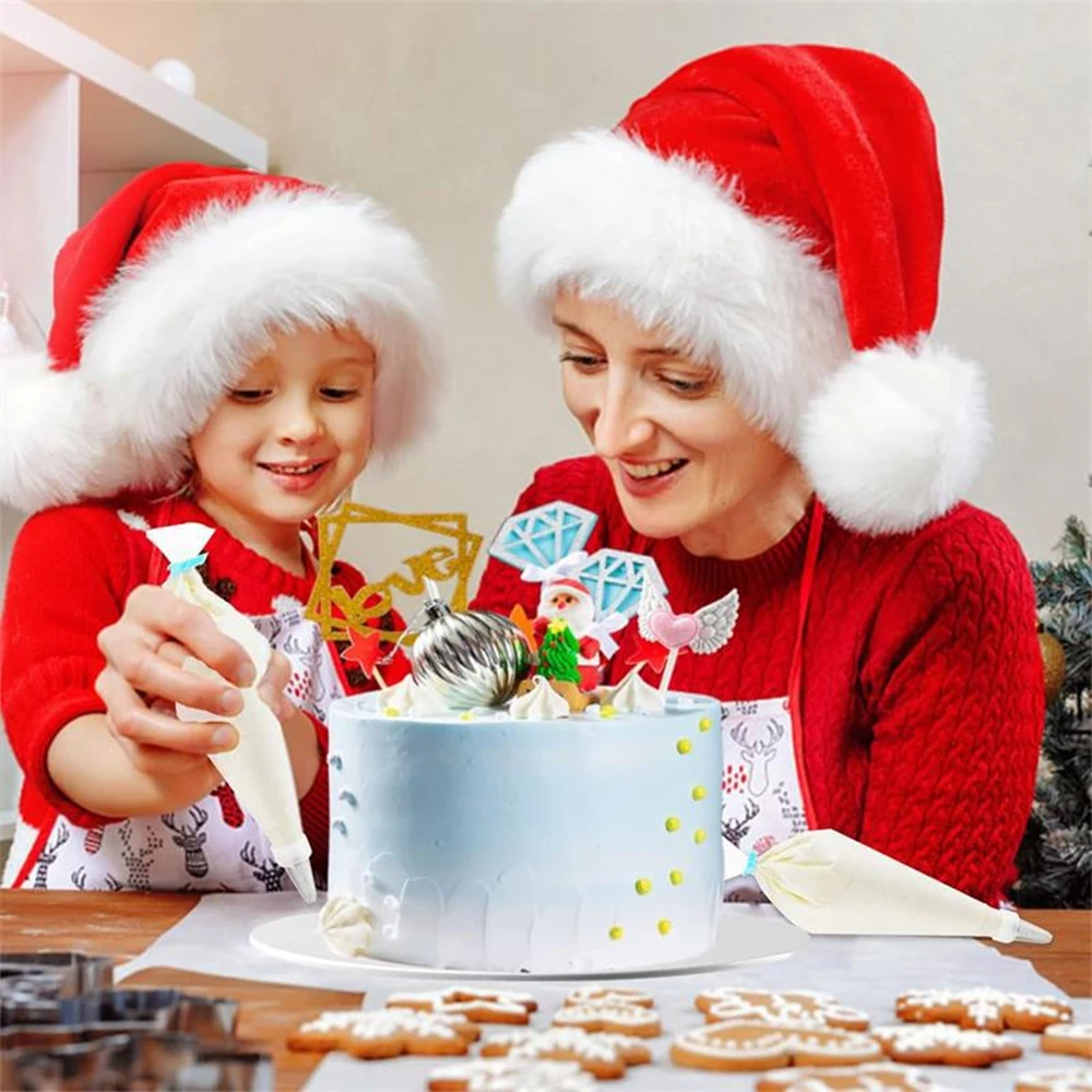 Silicone Piping Bags and Tips Set Cake DIY Decorating Kit with Stainless Steel Nozzle Reusable Silicone Pastry Baking tool