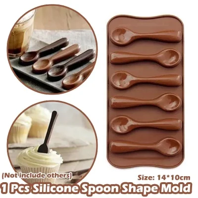 BAKEnCAKE Tools 1 Pcs Mold Silicone Baking Cake Decorating Cake Chocolate  Mold DIY Six Spoons Mould